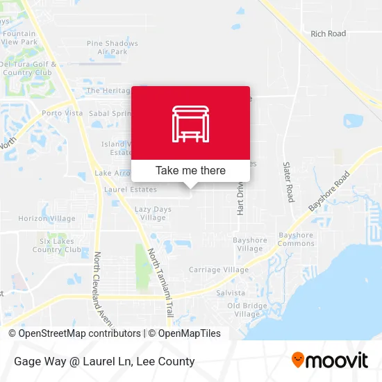 Mapa de Gage Way @ Laurel Ln