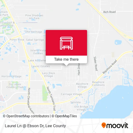 Mapa de Laurel Ln @ Ebson Dr