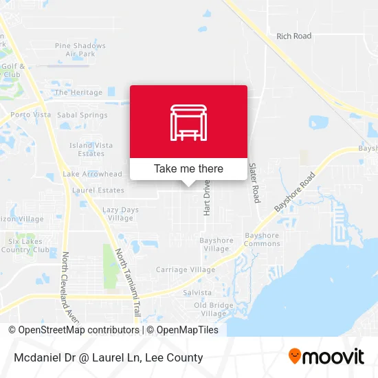 Mapa de Mcdaniel Dr @ Laurel Ln