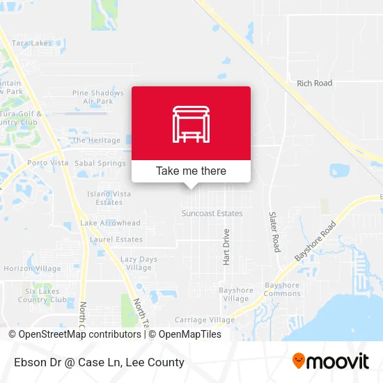 Mapa de Ebson Dr @ Case Ln