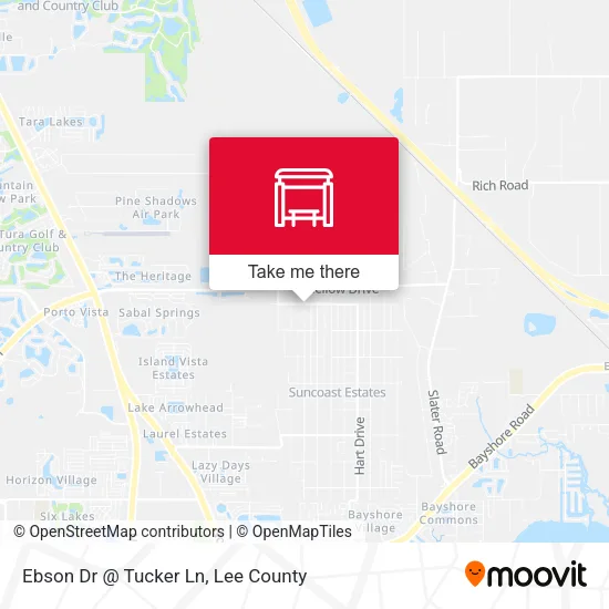 Mapa de Ebson Dr @ Tucker Ln