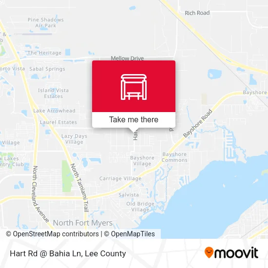 Mapa de Hart Rd @ Bahia Ln