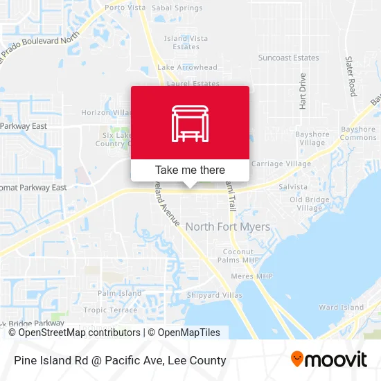 Mapa de Pine Island Rd @ Pacific Ave