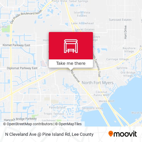N Cleveland Ave @ Pine Island Rd map