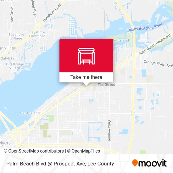 Mapa de Palm Beach Blvd @ Prospect Ave