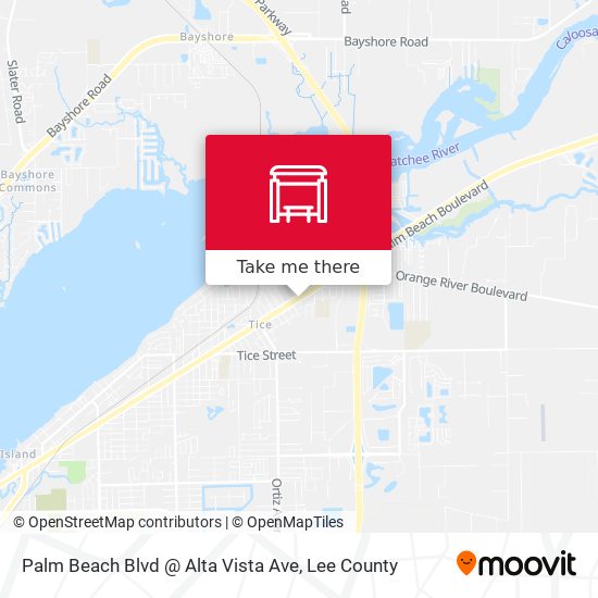 Palm Beach Blvd @ Alta Vista Ave map