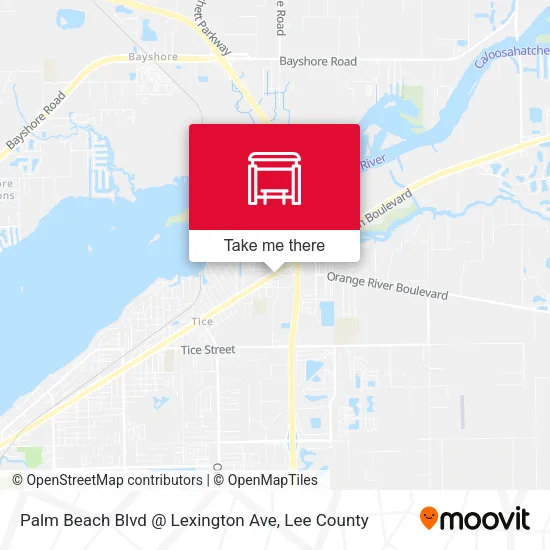 Mapa de Palm Beach Blvd @ Lexington Ave