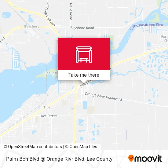 Mapa de Palm Bch Blvd @ Orange Rivr Blvd