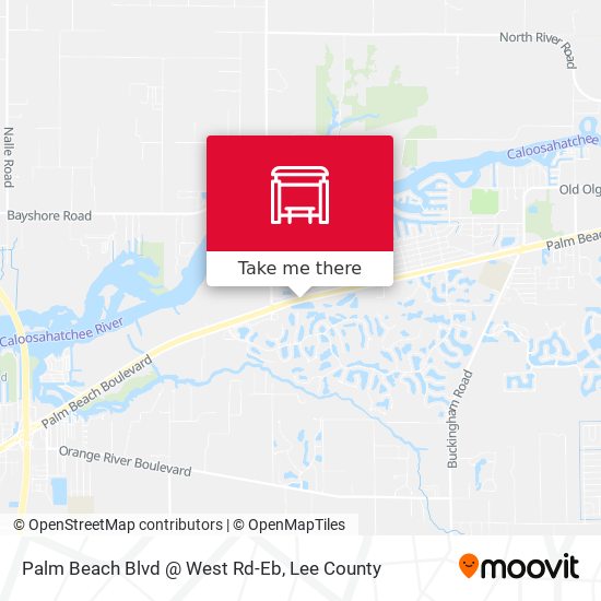 Palm Beach Blvd @ West Rd-Eb map