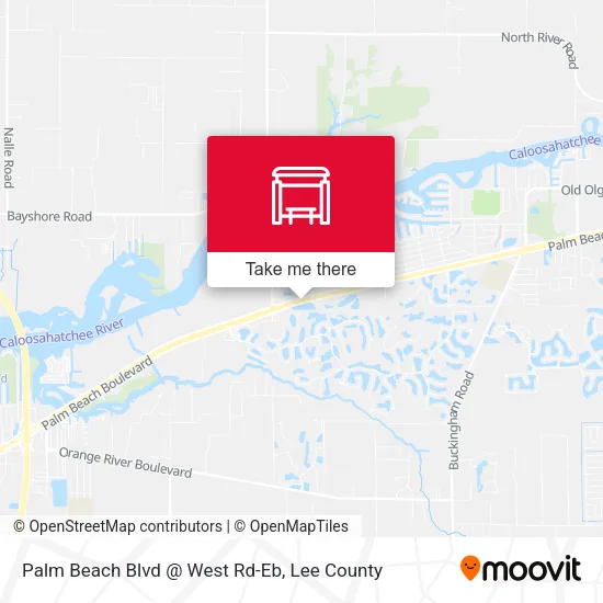 Mapa de Palm Beach Blvd @ West Rd-Eb