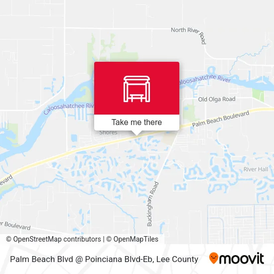 Mapa de Palm Beach Blvd @ Poinciana Blvd-Eb
