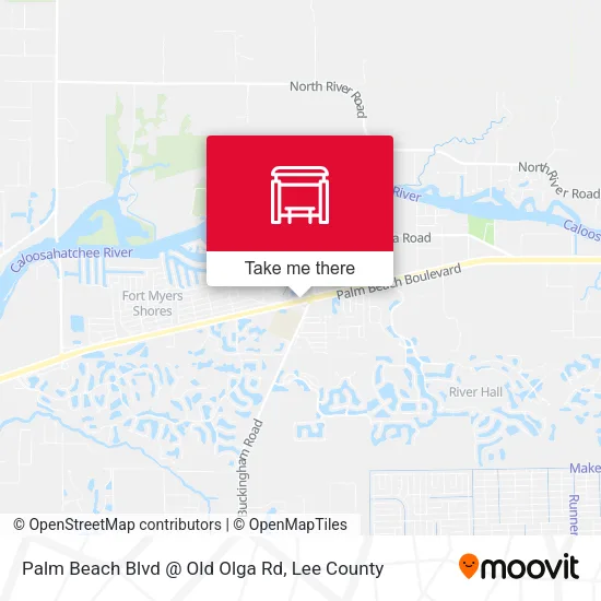 Mapa de Palm Beach Blvd @ Old Olga Rd