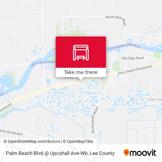 Mapa de Palm Beach Blvd @ Upcohall Ave-Wb