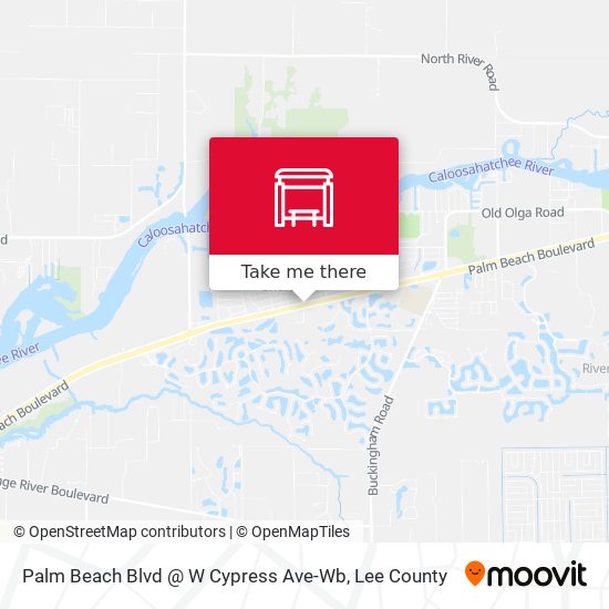Palm Beach Blvd @ W Cypress Ave-Wb map