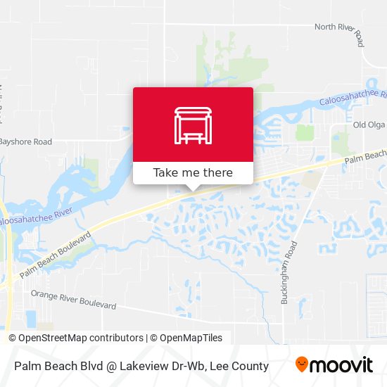 Palm Beach Blvd @ Lakeview Dr-Wb map