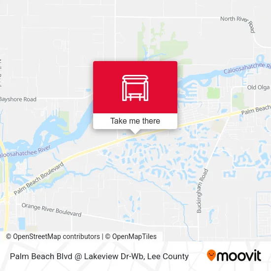 Mapa de Palm Beach Blvd @ Lakeview Dr-Wb