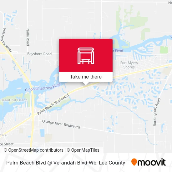 Mapa de Palm Beach Blvd @ Verandah Blvd-Wb