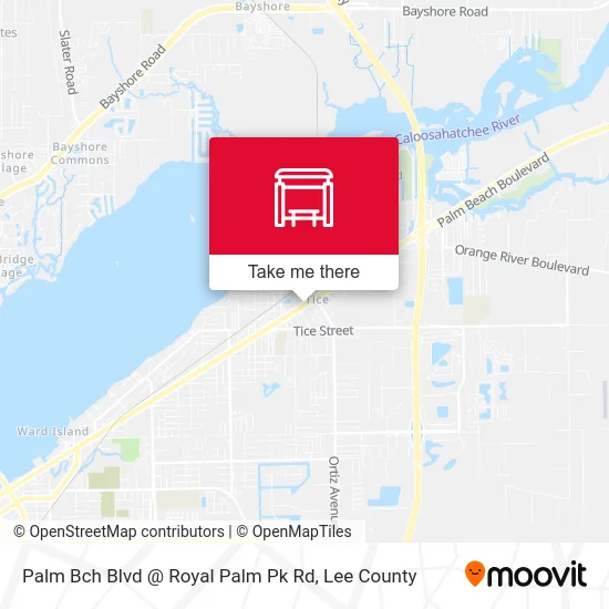 Palm Bch Blvd @ Royal Palm Pk Rd map