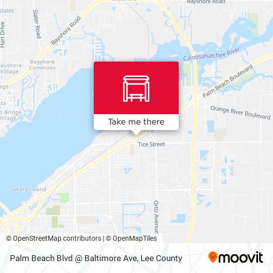 Palm Beach Blvd @ Baltimore Ave map