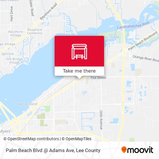 Palm Beach Blvd @ Adams Ave map