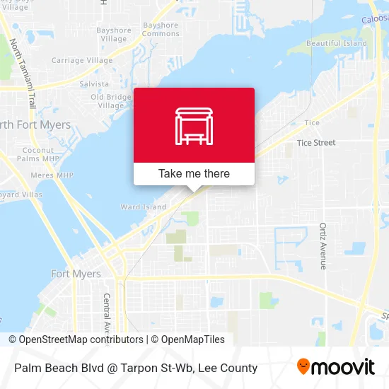 Mapa de Palm Beach Blvd @ Tarpon St-Wb