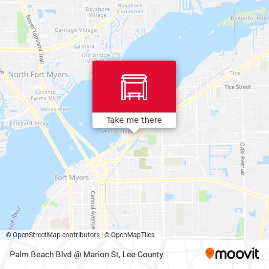 Mapa de Palm Beach Blvd @ Marion St