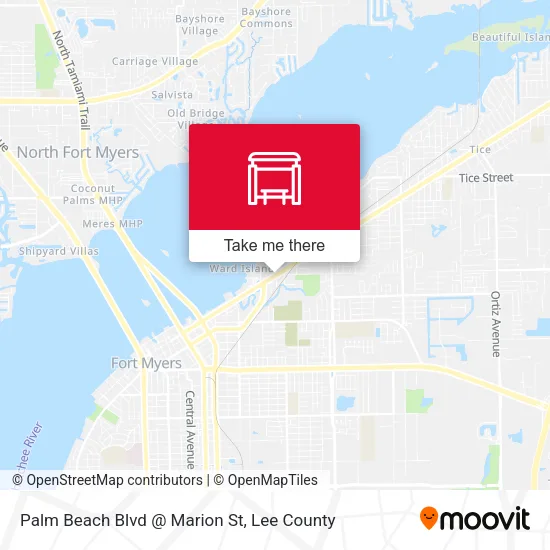 Mapa de Palm Beach Blvd @ Marion St