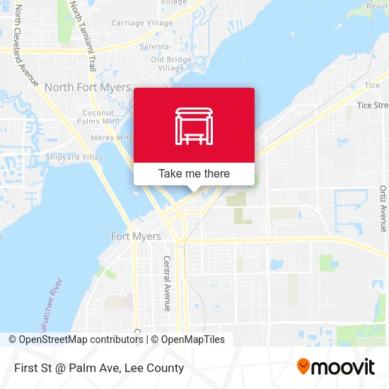 Mapa de First St @ Palm Ave