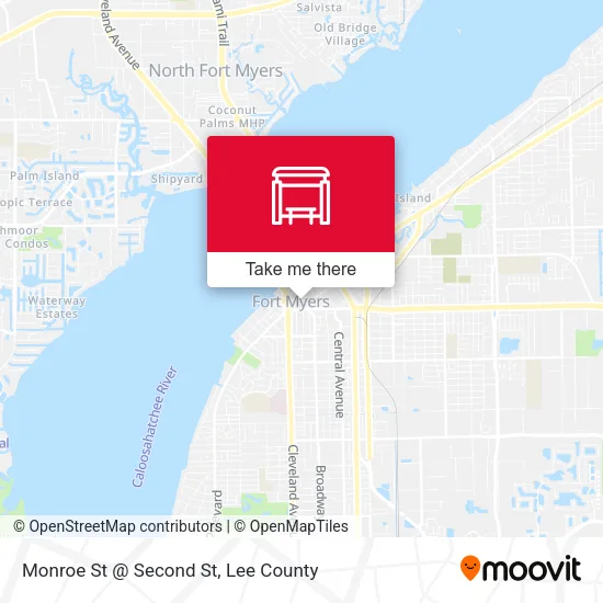 Mapa de Monroe St @ Second St