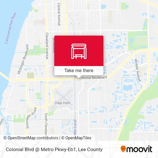 Mapa de Colonial Blvd @ Metro Pkwy-Eb1