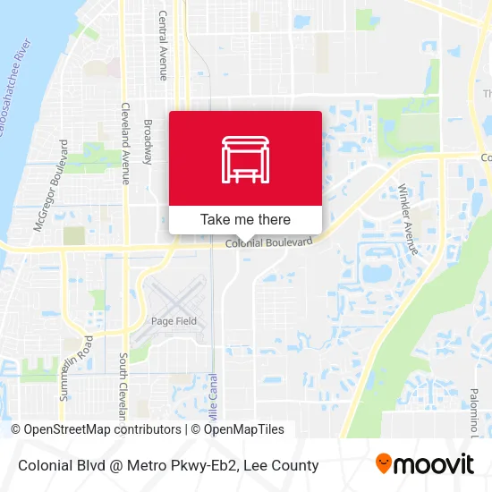 Mapa de Colonial Blvd @ Metro Pkwy-Eb2