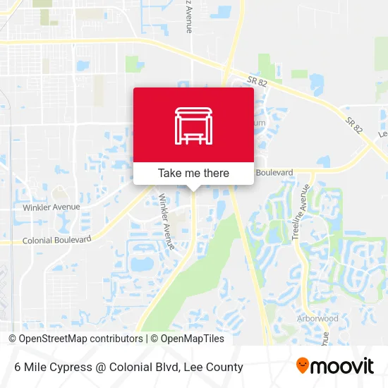 Mapa de 6 Mile Cypress @ Colonial Blvd