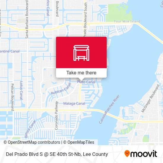 Del Prado Blvd S @ SE 40th St-Nb map