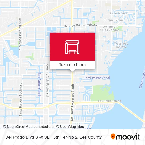 Del Prado Blvd S @ SE 15th Ter-Nb 2 map