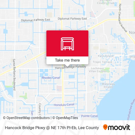 Hancock Bridge Pkwy @ NE 17th Pl-Eb map