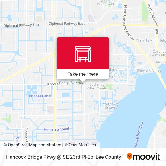 Hancock Bridge Pkwy @ SE 23rd Pl-Eb map