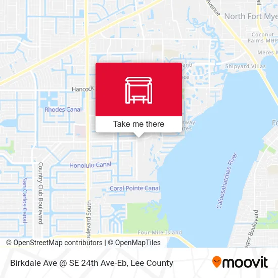 Mapa de Birkdale Ave @ SE 24th Ave-Eb