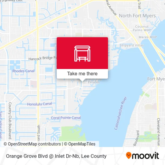 Mapa de Orange Grove Blvd @ Inlet Dr-Nb