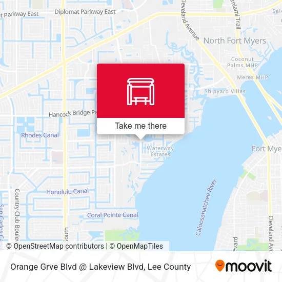 Mapa de Orange Grve Blvd @ Lakeview Blvd