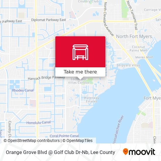 Mapa de Orange Grove Blvd @ Golf Club Dr-Nb