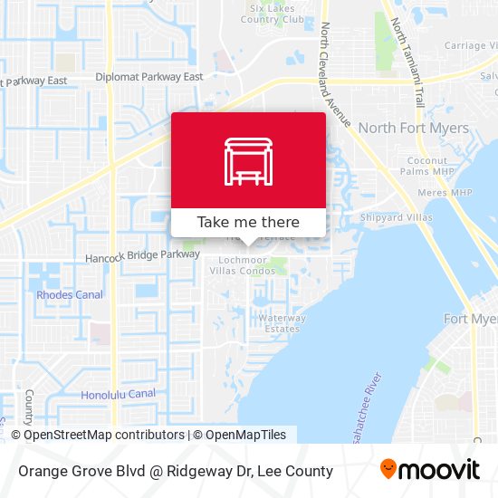 Mapa de Orange Grove Blvd @ Ridgeway Dr