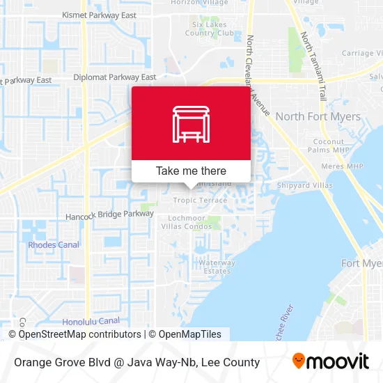 Mapa de Orange Grove Blvd @ Java Way-Nb