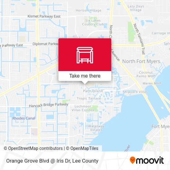 Mapa de Orange Grove Blvd @ Iris Dr