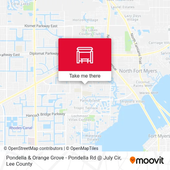 Pondella & Orange Grove - Pondella Rd @ July Cir map