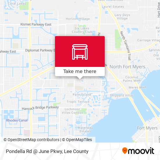 Pondella Rd @ June Pkwy map