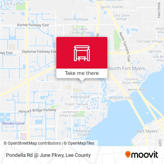 Pondella Rd @ June Pkwy map