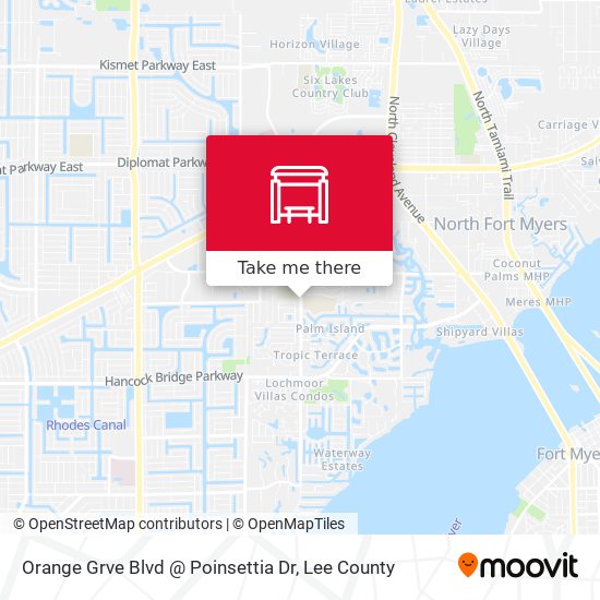 Orange Grve Blvd @ Poinsettia Dr map