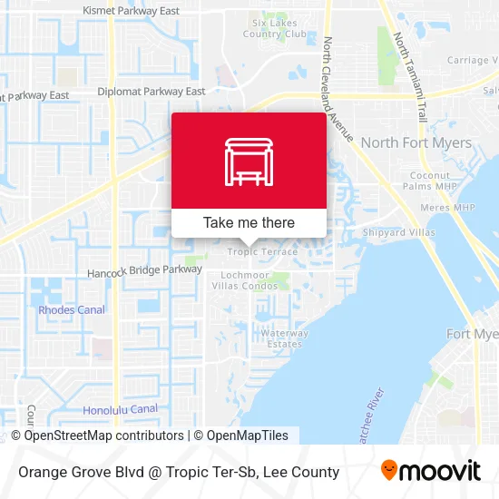 Mapa de Orange Grove Blvd @ Tropic Ter-Sb
