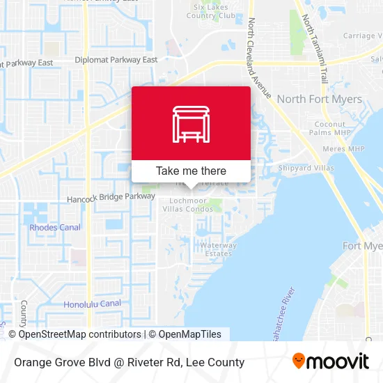 Mapa de Orange Grove Blvd @ Riveter Rd