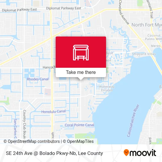 Mapa de SE 24th Ave @ Bolado Pkwy-Nb